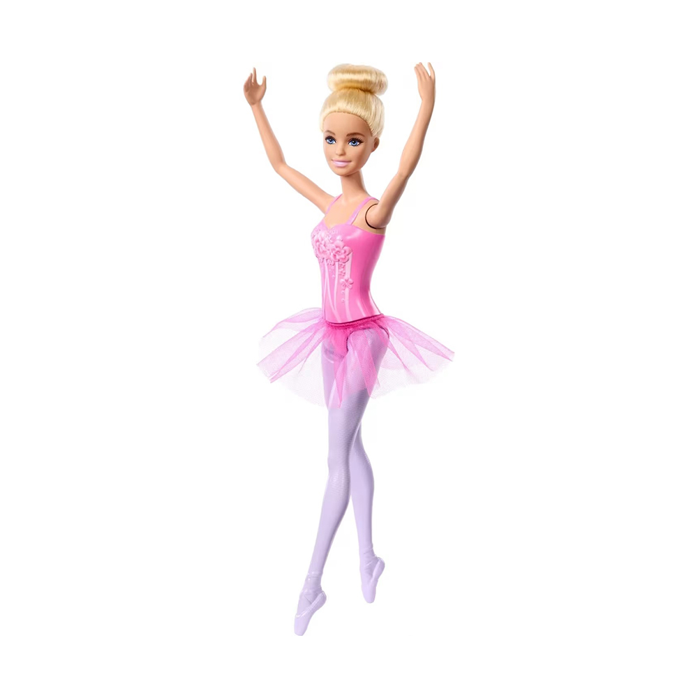 Mattel Barbie Ballerina Doll, Blonde Fashion Doll Wearing Purple Removable Tutu - Image 4