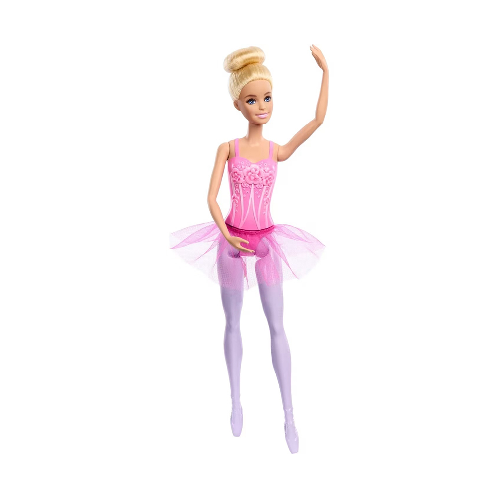 Mattel Barbie Ballerina Doll, Blonde Fashion Doll Wearing Purple Removable Tutu - Image 5