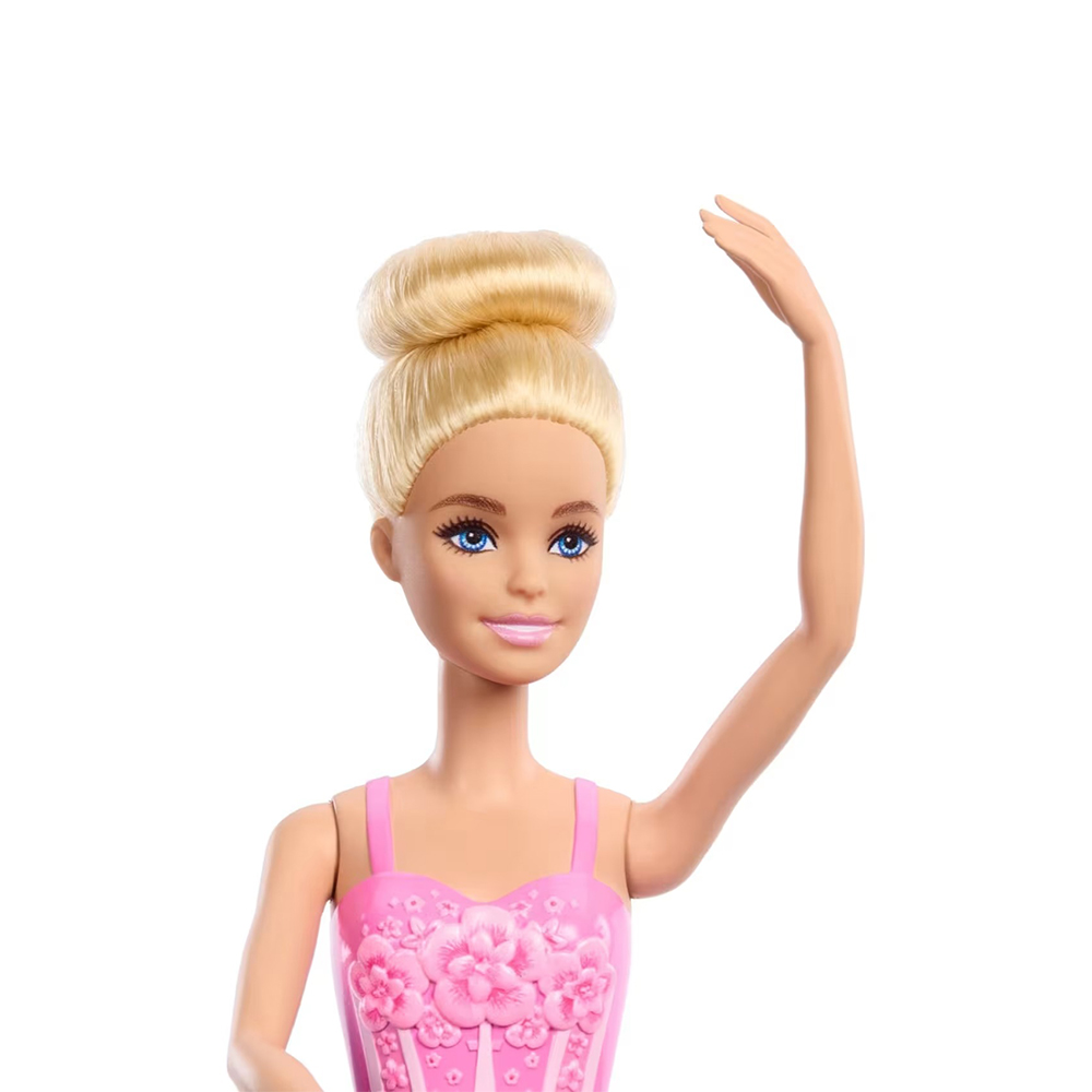 Mattel Barbie Ballerina Doll, Blonde Fashion Doll Wearing Purple Removable Tutu - Image 6