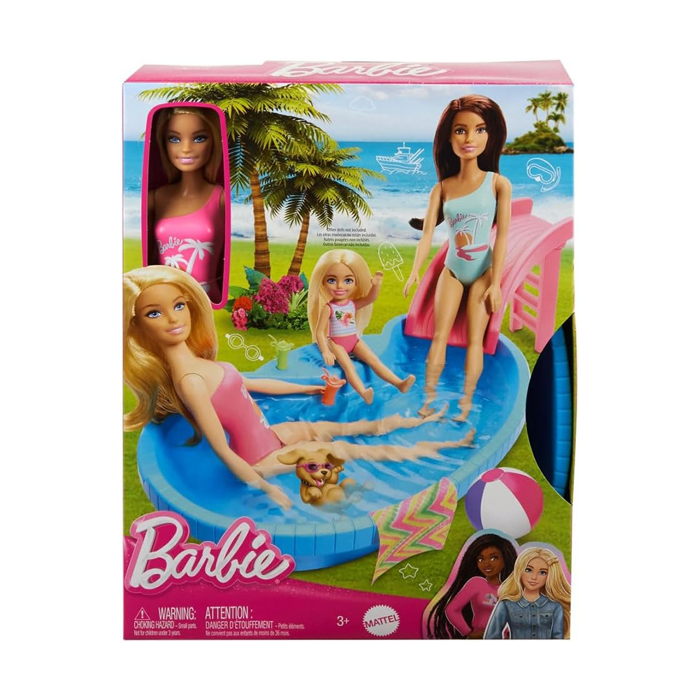 Mattel Barbie® Pool with Doll - Refreshed - Image 2