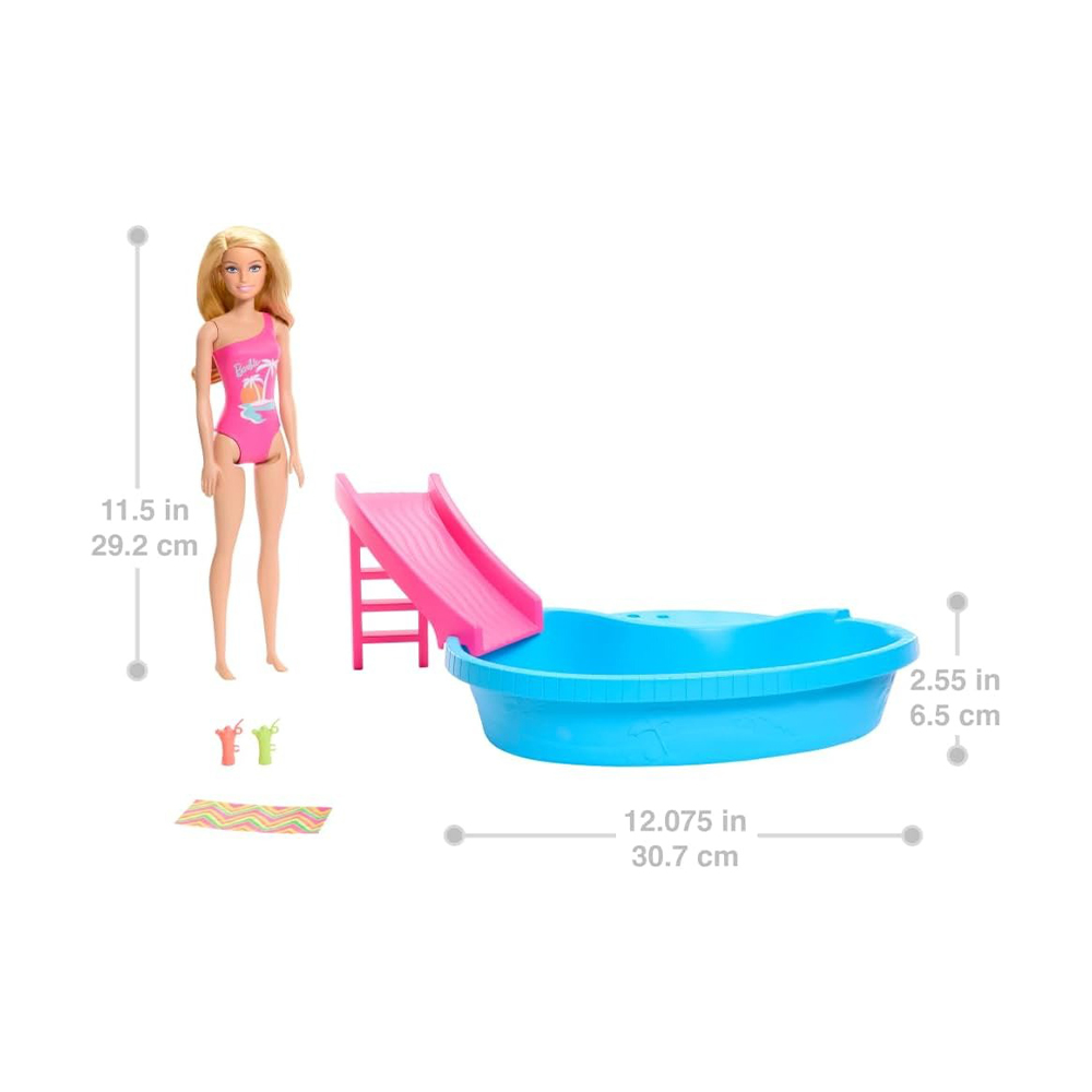 Mattel Barbie® Pool with Doll - Refreshed - Image 6