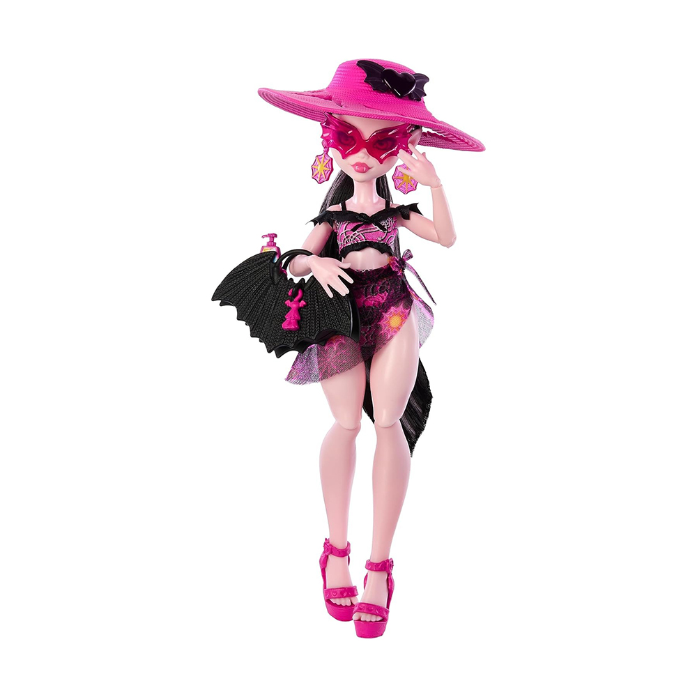 Mattel - Monster High Toys: Scare-Adise Island - Draculaura Fashion Doll With Swimsuit & Accessories