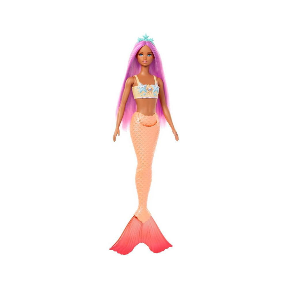 Mattel Barbie Mermaid Dolls With Colorful Hair, Tails And Headband Accessories - Image 4