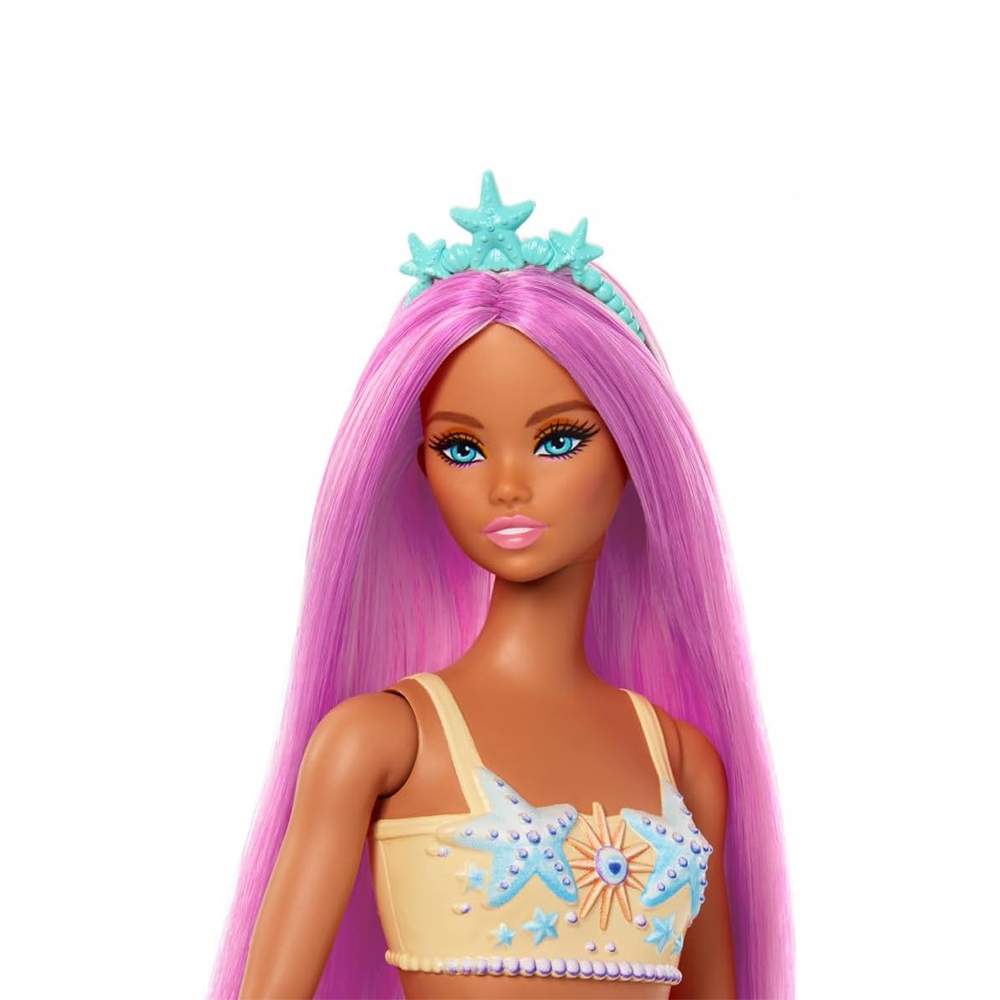 Mattel Barbie Mermaid Dolls With Colorful Hair, Tails And Headband Accessories - Image 5