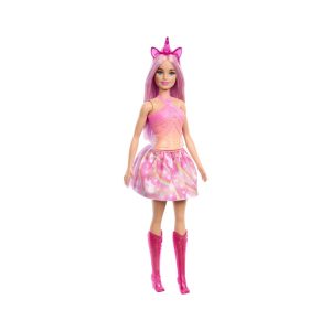 Mattel Barbie Unicorn Doll With Pink Hair, Ombre Outfit And Unicorn Accessories
