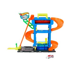Mattel Hot Wheels City Tunnel Twist Car Wash & Color Shifters Vehicle in 1:64 Scale