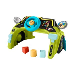 Mattel Fisher-Price Laugh & Learn Sit & Steer Driver Activity Center Learning Toy For Infants & Toddlers