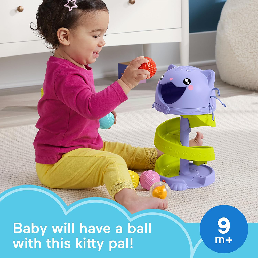 Mattel Fisher-Price Purrr-fect Ball Tower Developmental Toy for Babies & Toddlers - Image 3