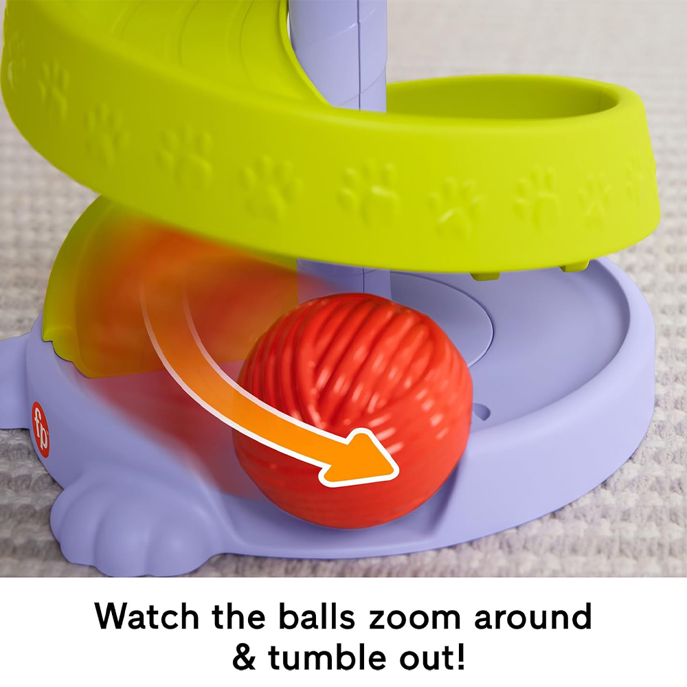 Mattel Fisher-Price Purrr-fect Ball Tower Developmental Toy for Babies & Toddlers - Image 5