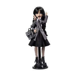 Mattel Monster High Wednesday Collectible Doll, Wednesday Addams in Nevermore Academy Uniform With Thing