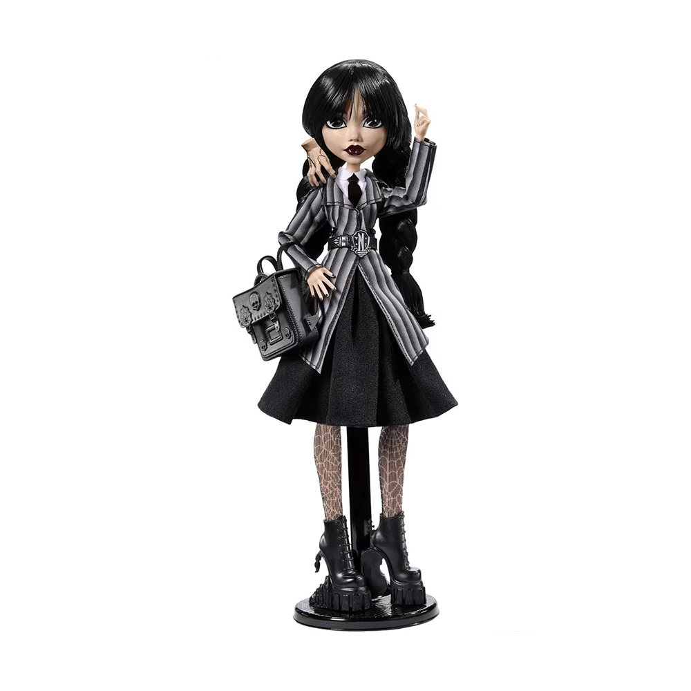 Mattel Monster High Wednesday Collectible Doll, Wednesday Addams in Nevermore Academy Uniform With Thing
