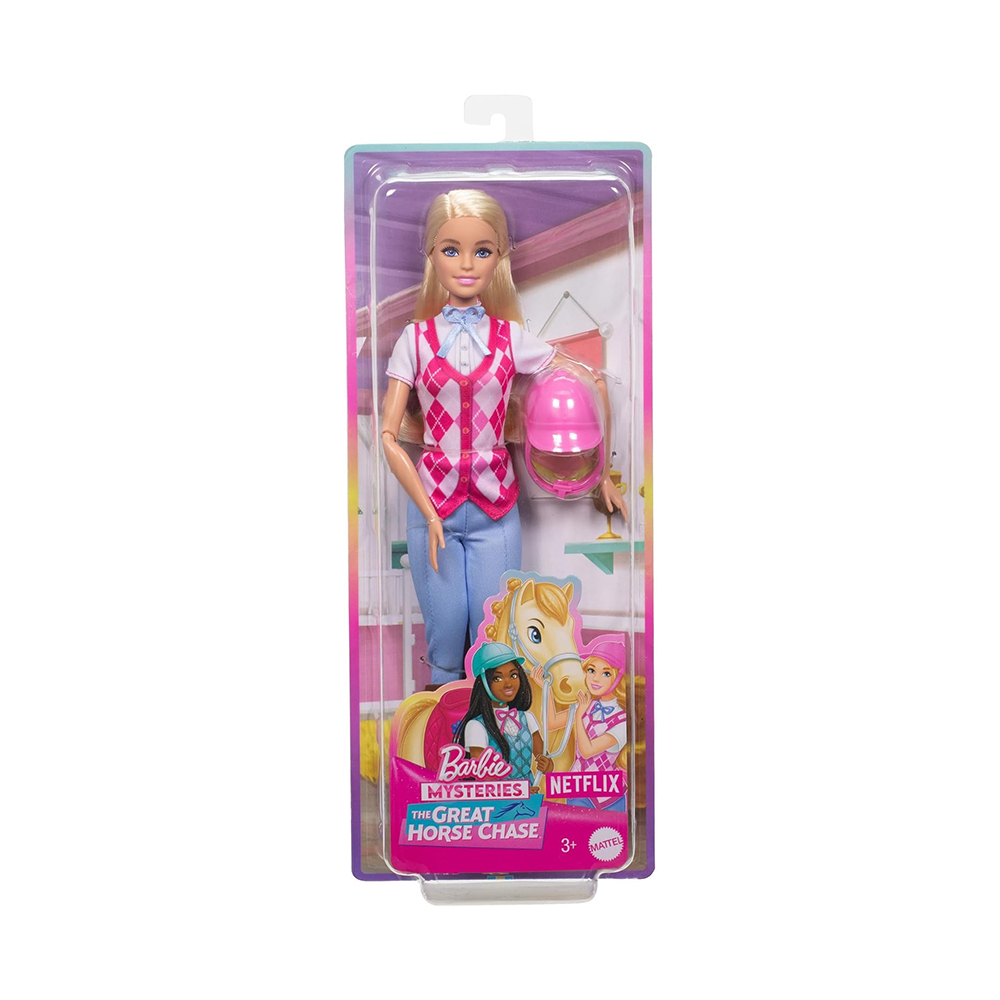 Mattel Barbie Mysteries: The Great Horse Chase Barbie (Malibu) Doll With Riding Clothes & Accessories - Image 2