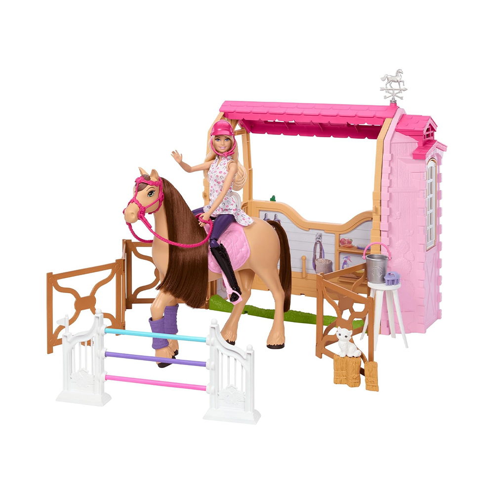 Mattel Barbie Mysteries: The Great Horse Chase Stable Playset With Doll, Toy Horse & Accessories, 25+ Pieces - Image 3