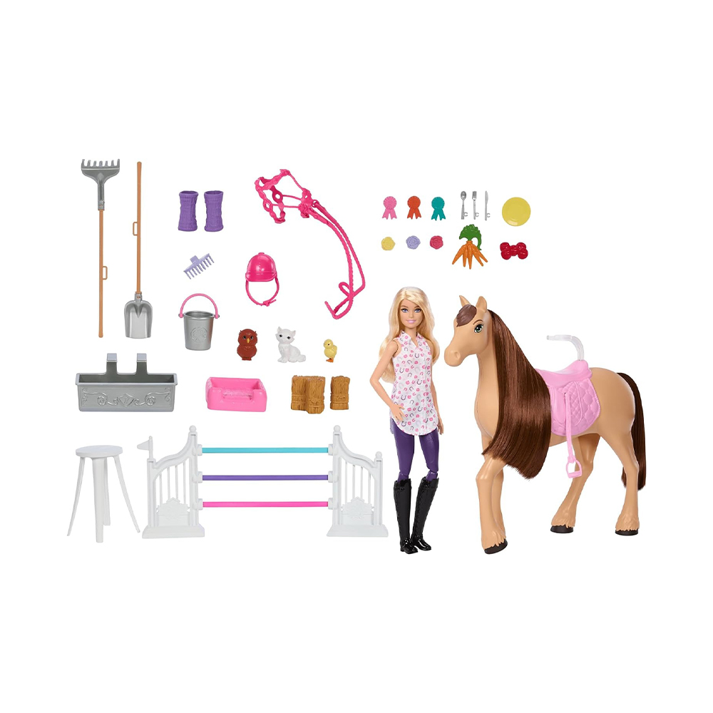 Mattel Barbie Mysteries: The Great Horse Chase Stable Playset With Doll, Toy Horse & Accessories, 25+ Pieces - Image 4