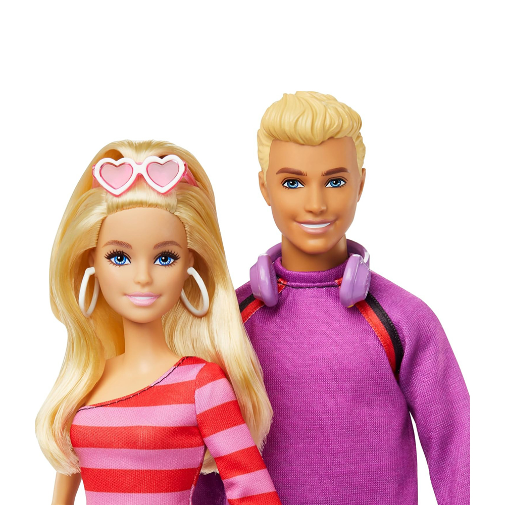Mattel Barbie Fashionistas 2 Doll & 6 Accessories Set, Roller-Skating Theme, 65th Anniversary - Image 4
