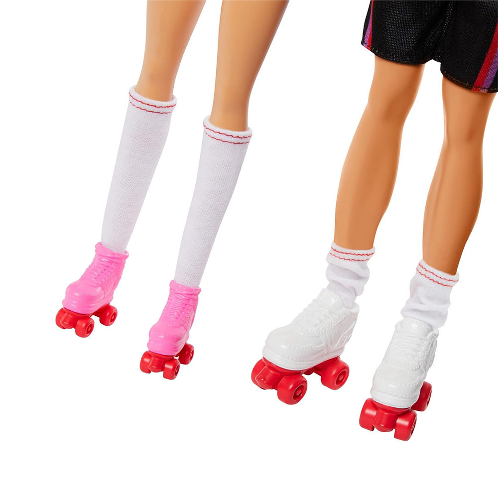 Mattel Barbie Fashionistas 2 Doll & 6 Accessories Set, Roller-Skating Theme, 65th Anniversary - Image 5