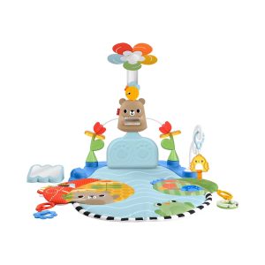 Mattel Fisher-Price 3-In-1 Kick & Sway Activity Gym, Baby Play Mat & Sensory Toys For Newborn Developmental Play