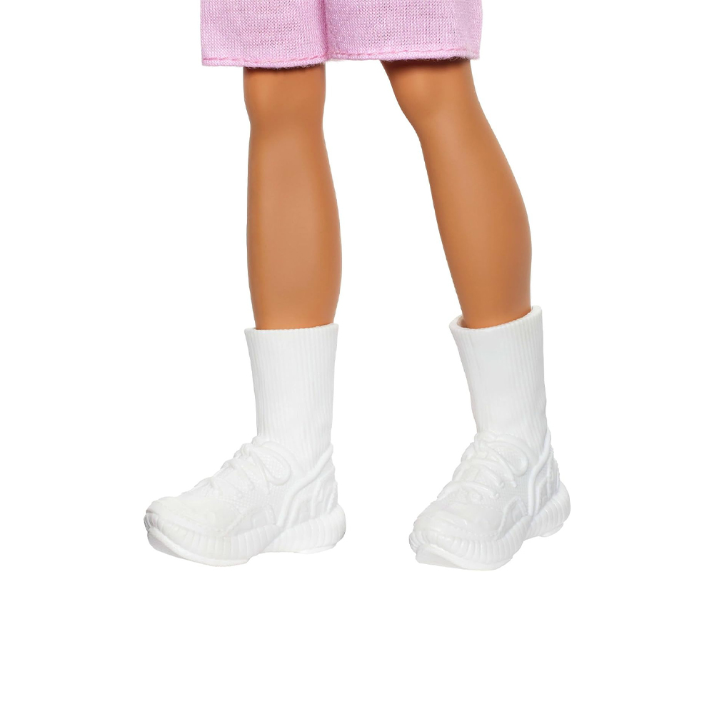 Mattel Barbie Fashionistas Ken Doll #241 in Red Striped Top And Pink Shorts With White Sneakers, Blonde - Image 6