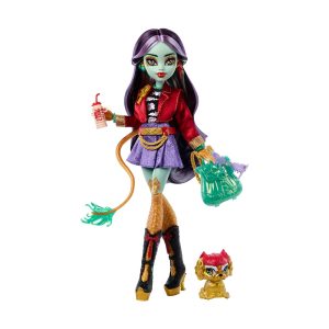 Mattel Monster High Jinafire Long Fashion Doll With Pet Dog Cloudy “Yun Yun” And 7 Accessories
