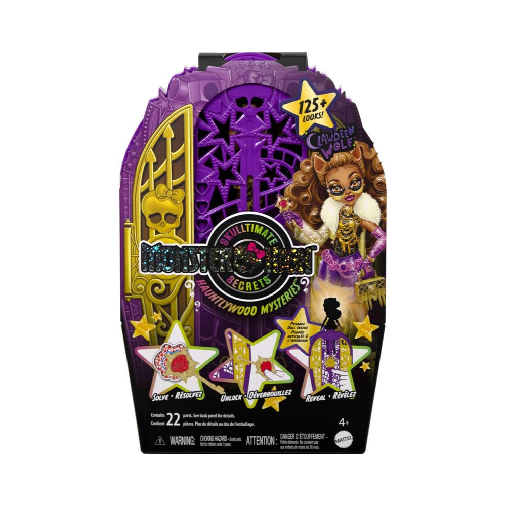 Mattel Monster High Skulltimate Secrets Hauntlywood Mysteries Doll, Clawdeen Wolf With 19+ Surprises - Image 2