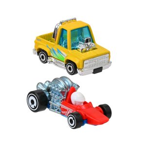 Mattel Hot Wheels Main Line 2-Pack 1:64 Head Starter & Toon'd 83 Chevy Silverado (JBK05 Group FVN40-976C)