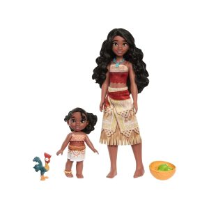 Mattel Disney Moana 2 Moana & Simea Sister Set With 2 Fashion Dolls & 3 Accessories, Inspired By The Movie