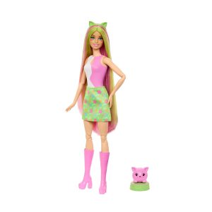 Mattel Barbie Pop Reveal Shakes Series Doll & Accessories Set, Scented Cute Kitten Fashion Doll