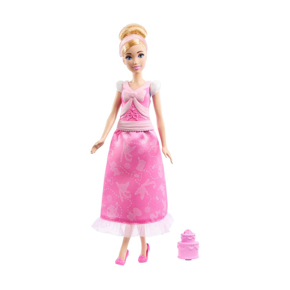 Disney Princess 2-In-1 Stories Cinderella Fashion Doll With 2 Snap-On Bodices, 2 Skirts & 9 Accessories - Image 3