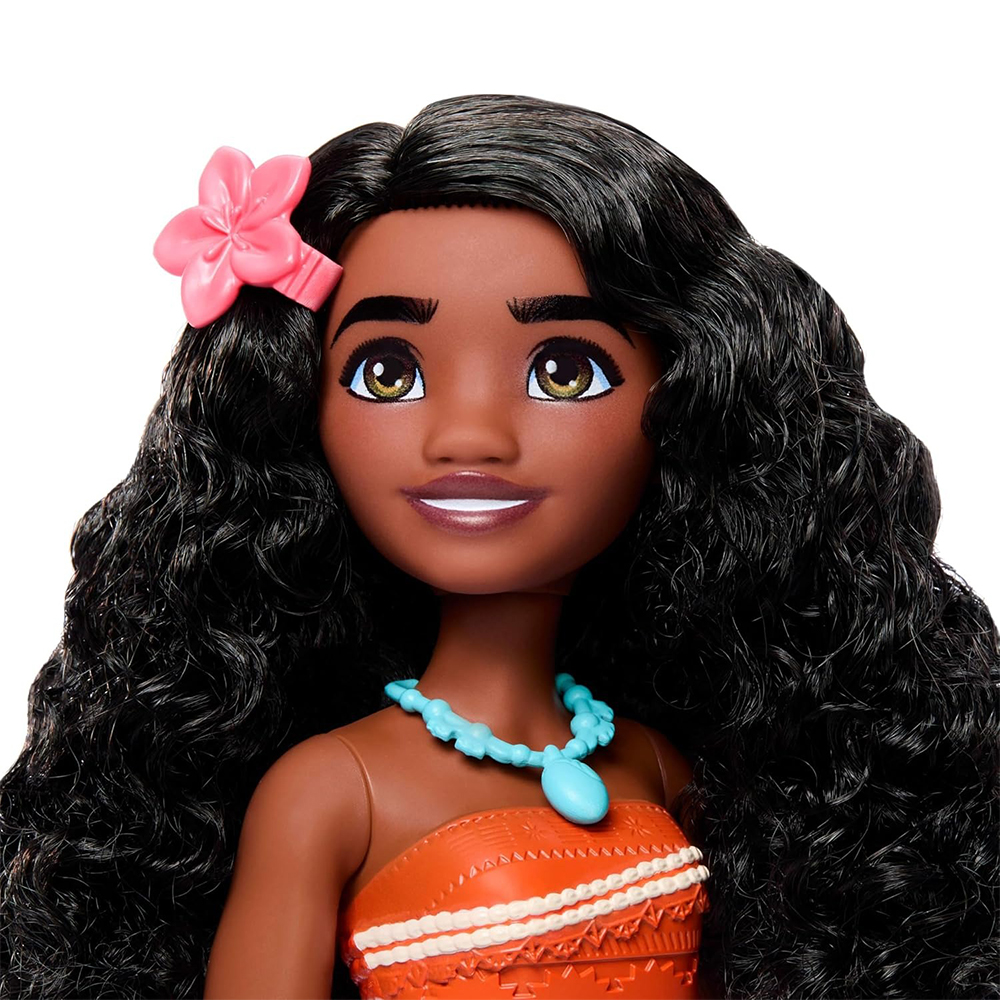 Mattel Disney Princess Ocean Friends Moana Doll With Moldable Sand, Animal Friend & 8 Accessories - Image 3