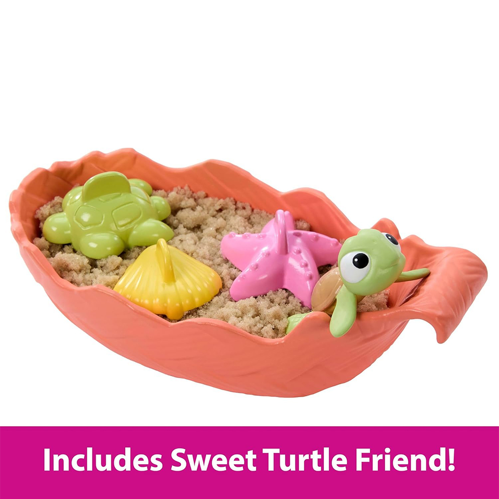 Mattel Disney Princess Ocean Friends Moana Doll With Moldable Sand, Animal Friend & 8 Accessories - Image 5