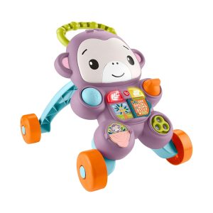 Mattel Fisher-Price Learn With Me Purple Monkey Walker Baby Learning Toy With Music & Lights