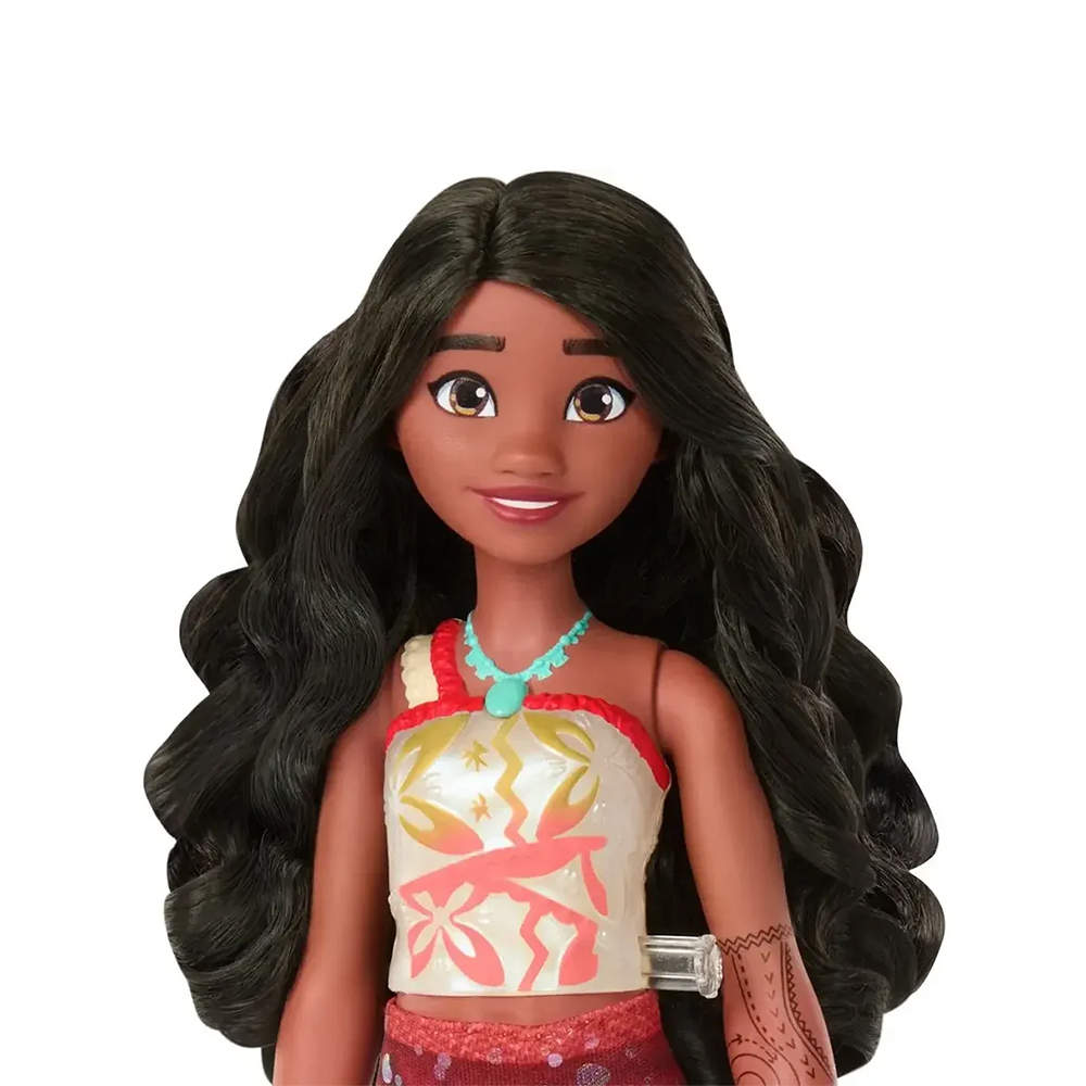 Mattel Disney Moana 2 Toys, Swimming Tautai Moana Fashion Doll with 2 Accessories - Image 3