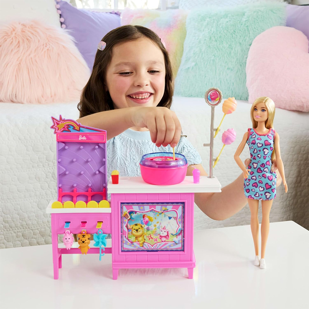 Mattel Barbie Mysteries: Beach Detectives Barbie “Malibu” Doll, Cotton Candy Game Playset & Accessories - Image 6