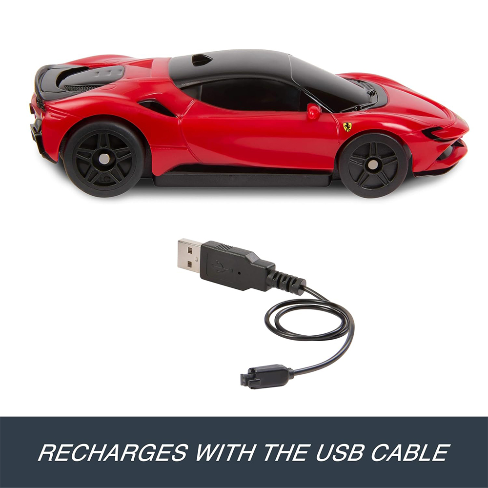 Mattel Hot Wheels RC 1:64 Ferrari Sf90 Stradale Assetto Fiorano Battery-Powered Remote-Control Car - Image 3