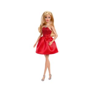 Mattel Barbie 80Th Anniversary Ruby-Red Celebration Fashion Doll Wearing Red Dress With Accessories