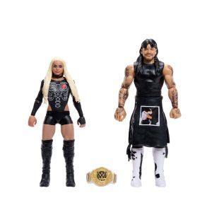 WWE Main Event Showdown Dirty Dominik Mysterio & Liv Morgan Action Figures Set, Series #25, 6-Inch