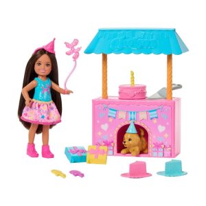 Mattel Barbie Family & Friends Club Chelsea Surprise Birthday Party Playset With Small Doll & 10+ Accessories