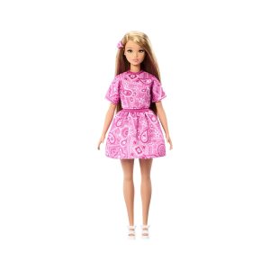 Mattel Barbie Fashionistas Style Doll #249 in Pink Paisley Skirt, Pink Paisley Top, Blonde Hair