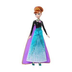 Mattel Frozen Jewel Reveal Anna Fashion Doll W/ 8 Surprises Including Gem Box & 10 Accessories