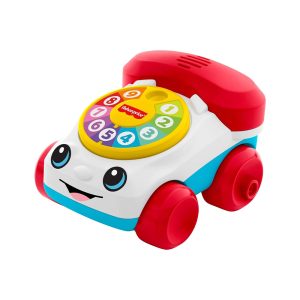 Mattel Fisher-Price Chatter Telephone Vehicle Push-Along Toy With Sounds For Baby & Toddler