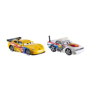 Mattel Disney Pixar Cars Metal Series 2-Pack Pat Traxson & Jeff Gorvette