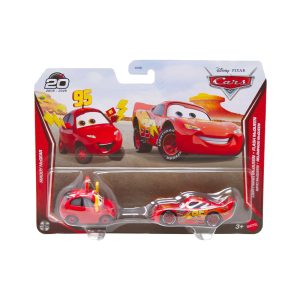 Mattel Disney Pixar Cars Metal Series 2-Pack Maddy McGear & Lightning McQueen