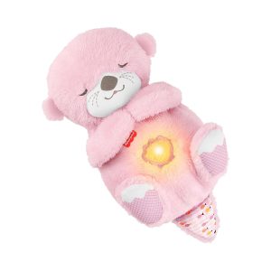 Mattel Fisher-Price Soothe 'n Snuggle Otter With Rhythmic Breathing Motions (Pink)