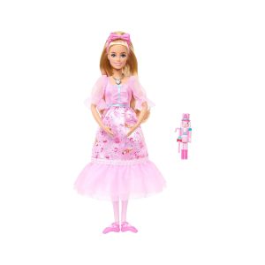 Mattel Barbie in The Nutcracker Clara Ballerina Doll With Articulated Ankles, Includes Toy Nutcracker