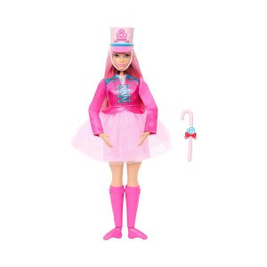Mattel Barbie in The Nutcracker Daisy Ballerina Doll With Articulated Ankles And Candy Cane Baton