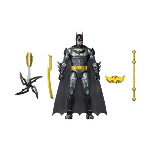 Mattel DC Crime Crusher Batman Action Figure, 25 Plus Phrases & Sounds, Articulation, 4 Weapons