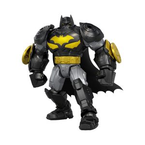 Mattel DC Premier 6.5 Inch Oversized Armored Batman Feature Figure, Battle Disc Action, Lights & Sounds