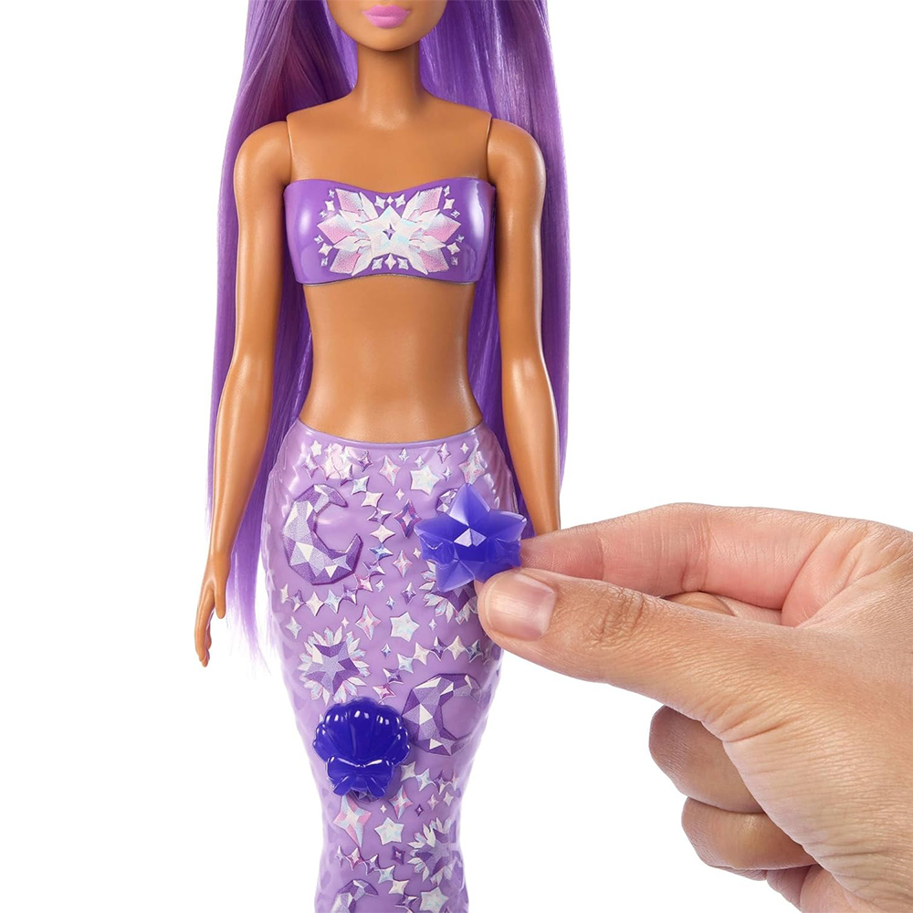 Mattel Barbie Color Reveal Mermaid Animals Series Doll & Accessories With 6 Surprises - Image 6