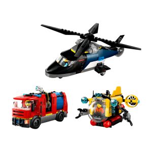 Lego - City - Helicopter, Fire Truck & Submarine Remix 60462