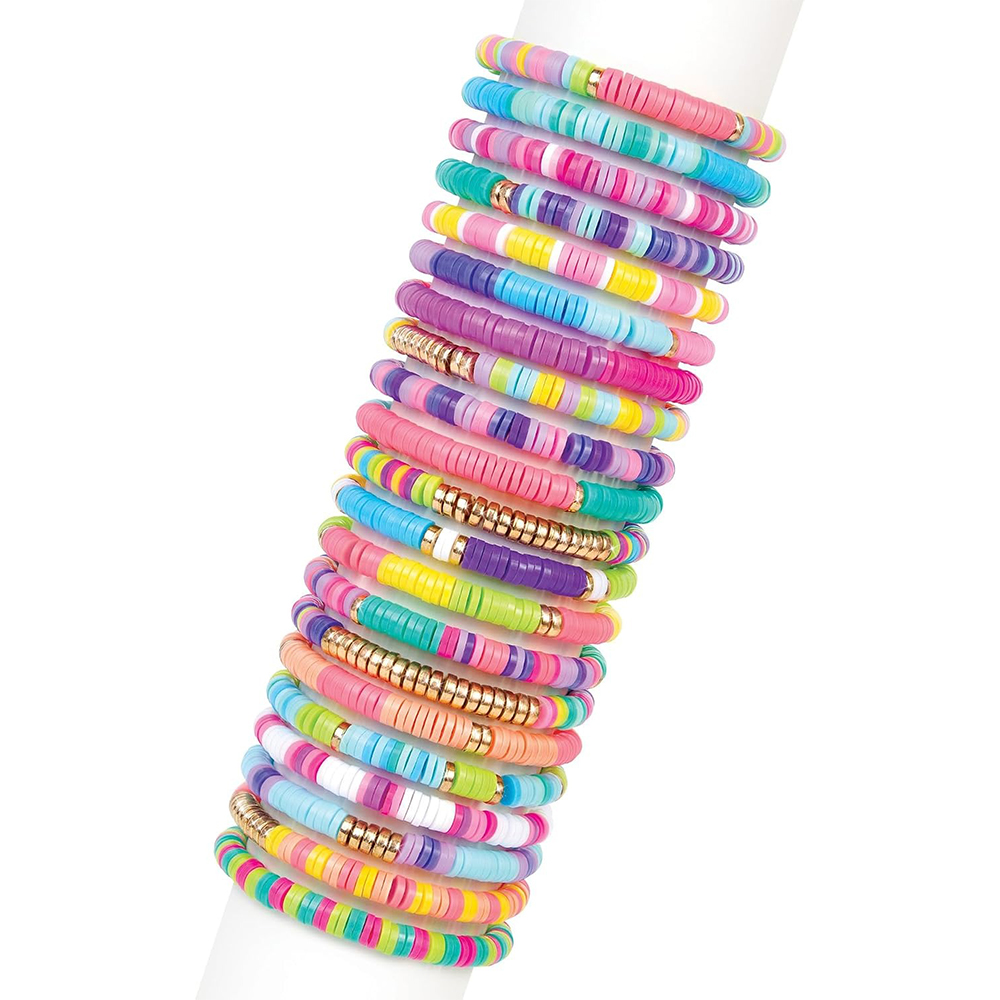 Swift Clicks Heishi Bracelet Maker Make 23 bracelets in 16 bead colors - Image 2